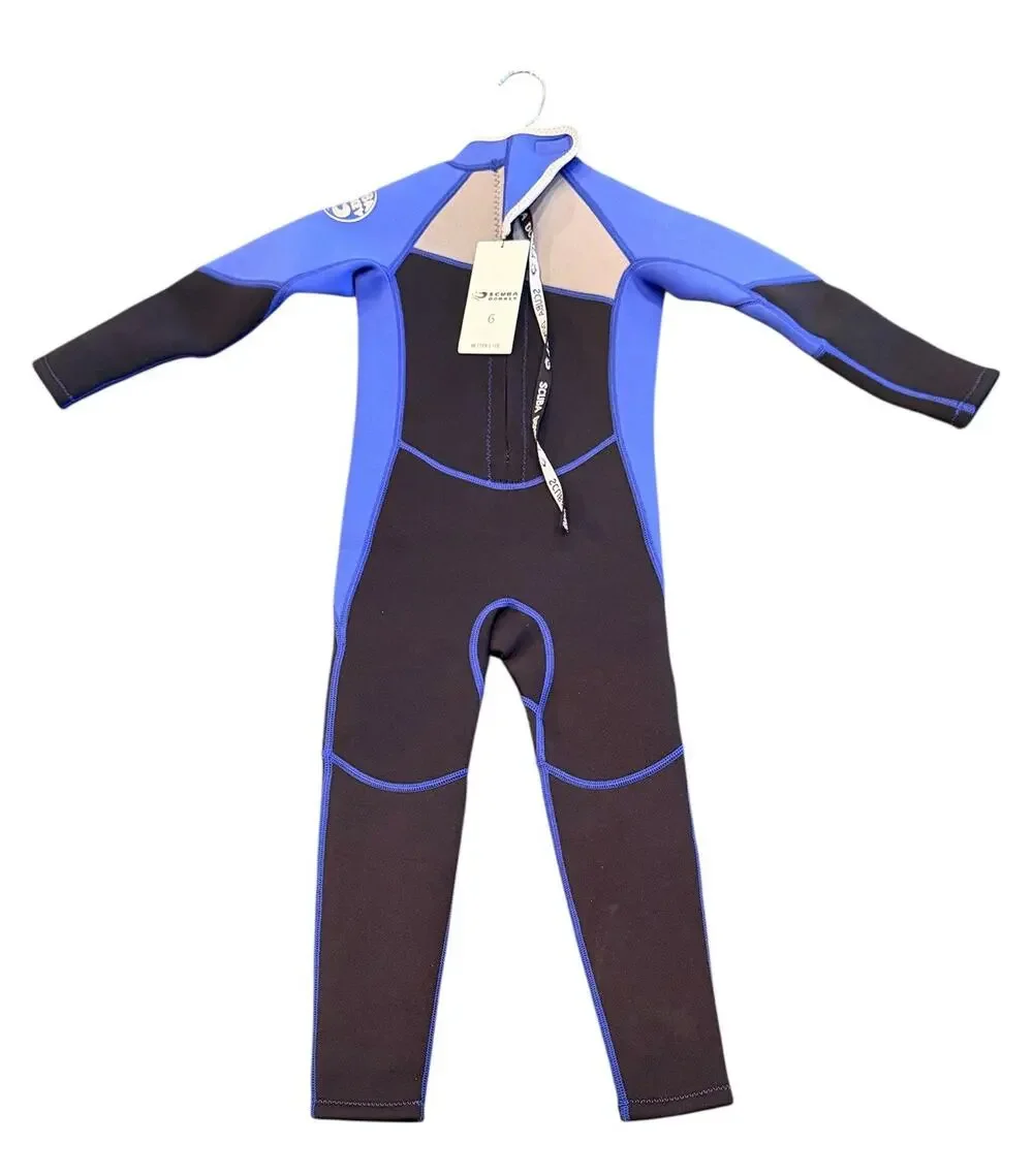 NWT Scuba Donkey Wetsuit Size 6 Youth (5-6Y) Blue/ Black /Gray
